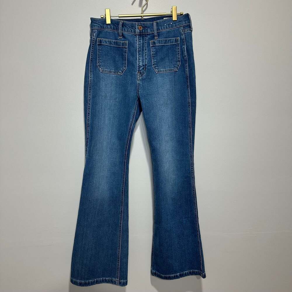 GAP High Rise '70s Flare Jeans, Sz 28/6R - Picture 6 of 10